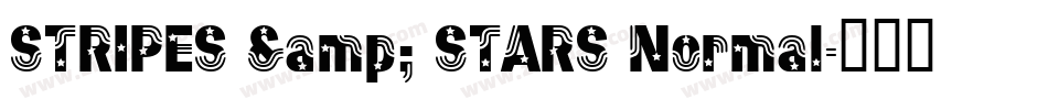 STRIPES & STARS Normal字体转换